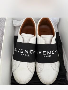 Givenchy White Leather Slip OnSneakers